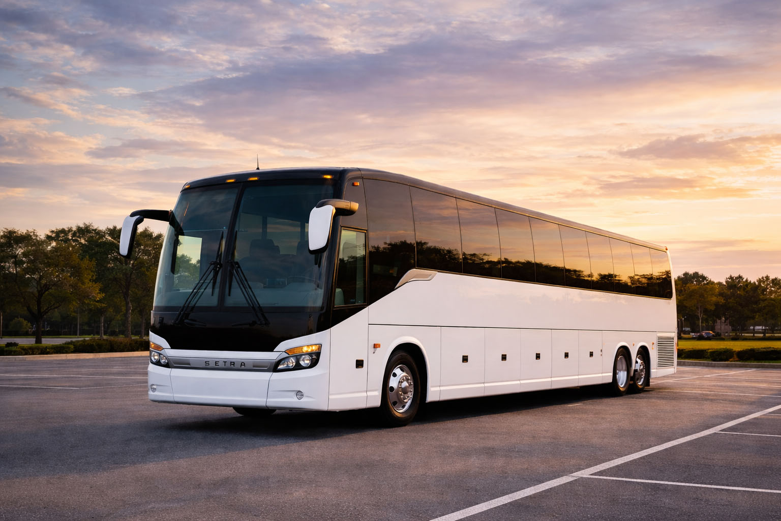 Miami coach bus exterior